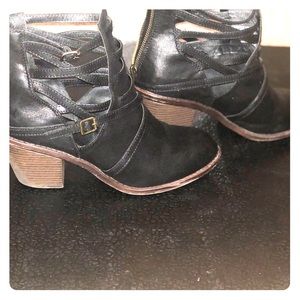 Black cage booties BRAND NEW!